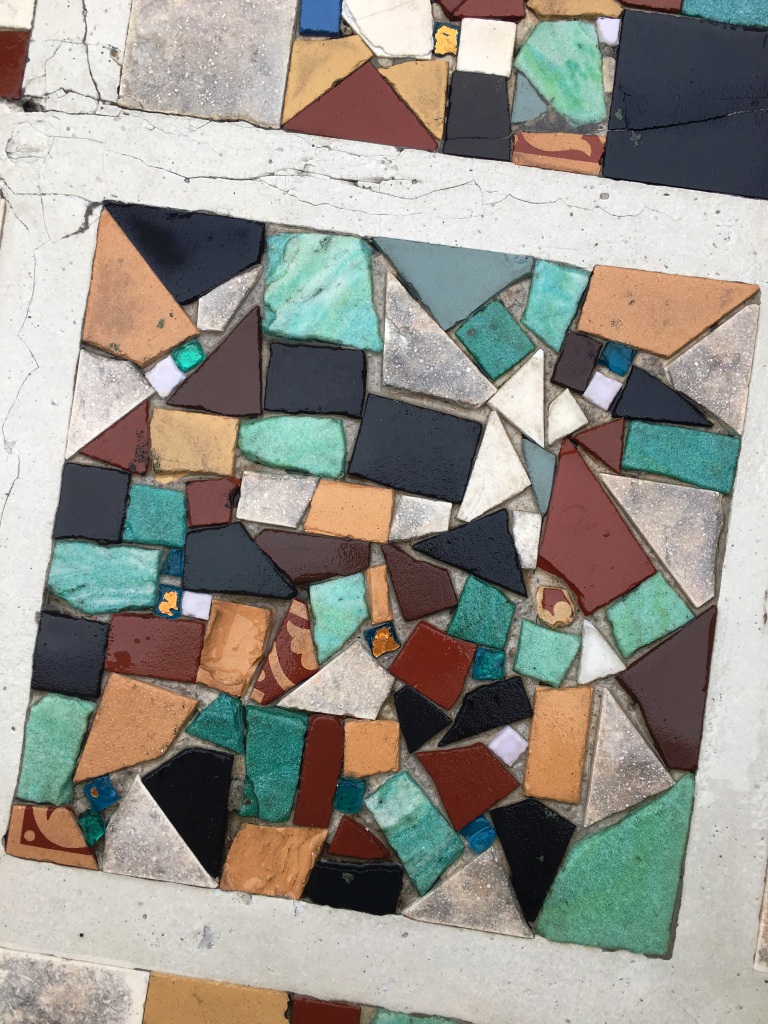 Mosaic Pathway After Cleaning in Eastbourne